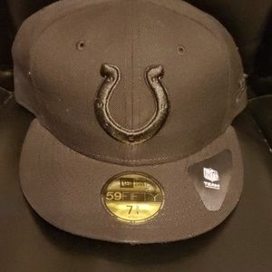 Indianapolis Colts New Era 59Fifty Blackout Hat